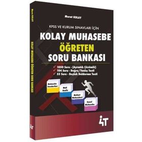 ​4T Yayınları Kolay Muhasebe Öğreten Soru Bankası