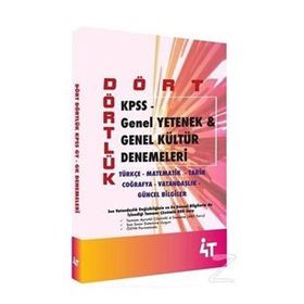 4T Yayınları - KPSS B Dört Dörtlük Denemeleri