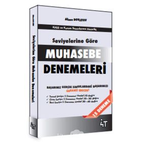 4T Yayınları Seviyelerine Göre Muhasebe Denemeleri