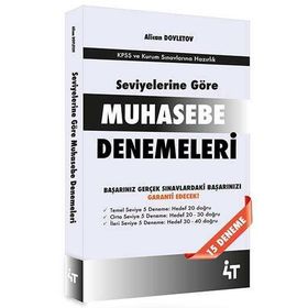 4T Yayınları Seviyelerine Göre Muhasebe Denemeleri