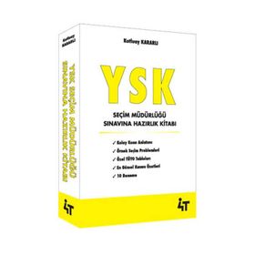 4t Yayınları YSK Seçim Müdürlüğü Sınavına Hazırlık Kitabı