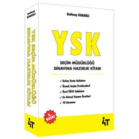 4t Yayınları YSK Seçim Müdürlüğü Sınavına Hazırlık Kitabı