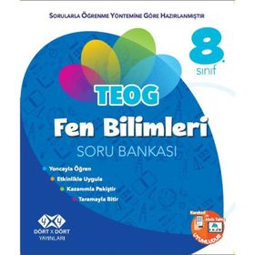 4x4 Yayınları 8. Sınıf Fen Bilimleri Soru Bankası