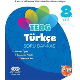 4x4 Yayınları 8. Sınıf Türkçe Soru Bankası
