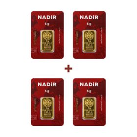 4X5 gr 24 Ayar Külçe Altın