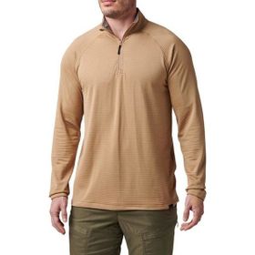 5.11 Stratos 1 4 Coyote Kısa Fermuar Sweatshirt