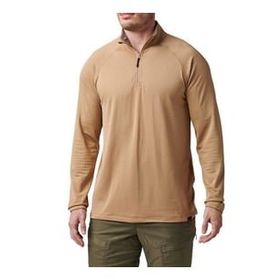 5.11 Stratos 1 4 Coyote Kısa Fermuar Sweatshirt