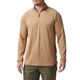 5.11 Stratos 1 4 Coyote Kısa Fermuar Sweatshirt
