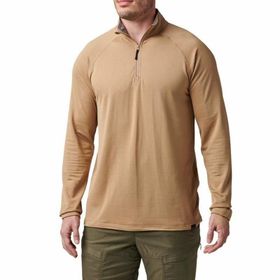 5.11 Stratos 1 4 Coyote Kısa Fermuar Sweatshirt