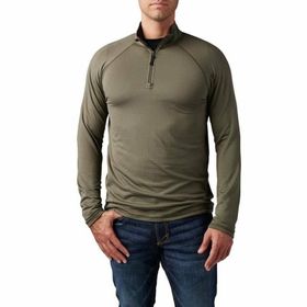5.11 Tactical Stratos 1/4 Ranger Yeşil Kısa Fermuar Sweat