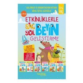 5-6 Yaş 6 Kitap Takım Etkinliklerle Sağ Beyin Sol Beyin Geliştirme Canan Öztürk