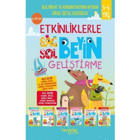5-6 Yaş 6 Kitap Takım Etkinliklerle Sağ Beyin Sol Beyin Geliştirme Canan Öztürk