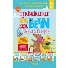 5-6 Yaş 6 Kitap Takım Etkinliklerle Sağ Beyin Sol Beyin Geliştirme Canan Öztürk