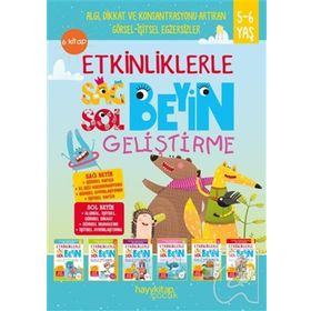 5-6 Yaş 6 Kitap Takım Etkinliklerle Sağ Beyin Sol Beyin Geliştirme Canan Öztürk