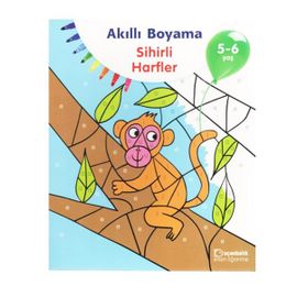 5-6 Yaş Akıllı Boyama Sihirli Harfler - Uçanbalık Yayınları