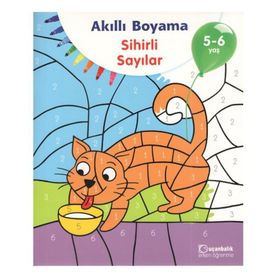 5-6 Yaş Akıllı Boyama Sihirli Sayılar - Uçanbalık Yayınları