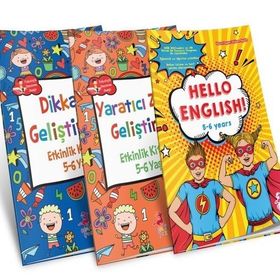 5-6 Yaş Çocuklar İçin Etkinlik Serisi Set 3 Kitap Takım - Olimpos Çocuk