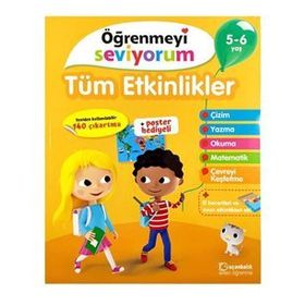 5-6 Yaş Öğrenmeyi Seviyorum Tüm Etkinlikler - Uçanbalık Yayınları