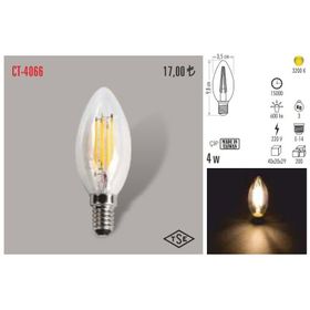 5 ADET CT 4066 G Cata 4W Led Flament Ampul Günışığı