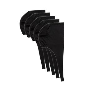5 Adet Tesettür Likralı Siyah Bağcıklı Bone