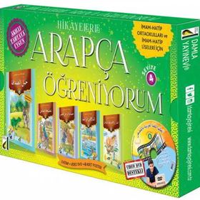 5 Kitap + Dvd + 4 Poster Seviye 1 Hikayelerle Arapça Öğreniyorum Damla Yayınevi