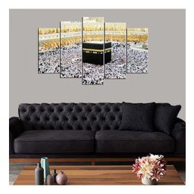 5 Parçalı Kabe Kanvas Tablo