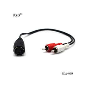 5 Pin Din Dişi 2 Rca Erkek Çevirici Kablo
