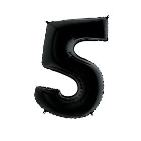 5 Rakam Siyah 100 cm Folyo Balon
