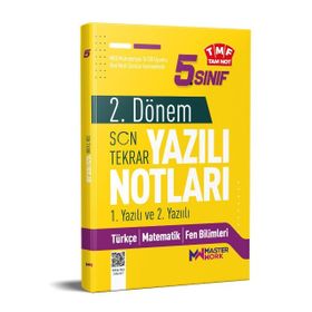 5. Sınıf 2. Dönem 1. ve 2. Yazılı Notları Son Tekrar Master Work Yayınları