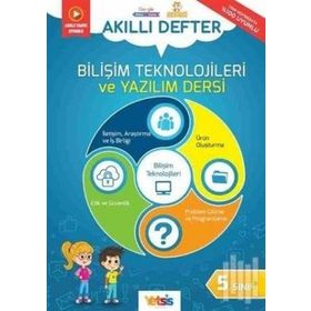 5.Sınıf Akıllı Defter Bilişim Teknolojileri ve Yazılım Dersi-Yetsiz Yayınları