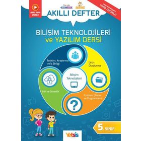 5.Sınıf Akıllı Defter Bilişim Teknolojileri ve Yazılım Dersi-Yetsiz Yayınları