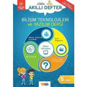 5.Sınıf Akıllı Defter Bilişim Teknolojileri ve Yazılım Dersi-Yetsiz Yayınları