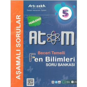 5.Sınıf Atom Fen Bilimleri Aşamalı Soru Bankası Artı Zeka Yayınları