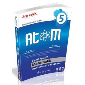 5.Sınıf Atom Matematik Aşamalı Soru Bankası Artı Zeka Yayınları