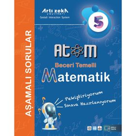 5.Sınıf Atom Matematik Aşamalı Soru Bankası Artı Zeka Yayınları
