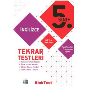 5. Sınıf Bloktest İngilizce Tekrar Testleri Tudem Yayınları