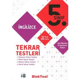 5. Sınıf Bloktest İngilizce Tekrar Testleri Tudem Yayınları