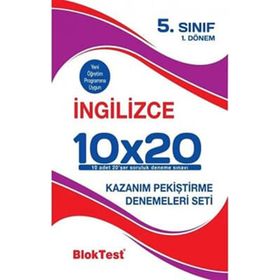 5. Sınıf Bloktest İngilizce Tekrar Testleri Tudem Yayınları