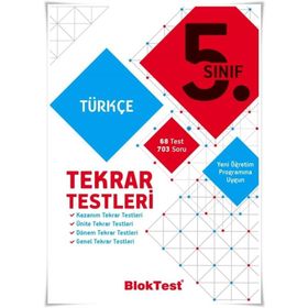 5. Sınıf Bloktest Türkçe Tekrar Testleri Tudem Yayınları