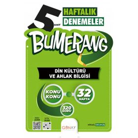 5. Sınıf Bumerang 32 Haftalık Din Kültürü ve Ahlak Bilgisi Soru Bankası