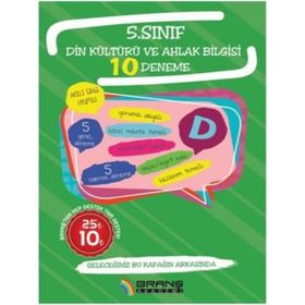 5. Sınıf Din Kültürü ve Ahlak Bilgisi 10 Deneme-Branş Akademi