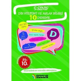 5. Sınıf Din Kültürü ve Ahlak Bilgisi 10 Deneme-Branş Akademi