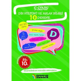 5. Sınıf Din Kültürü ve Ahlak Bilgisi 10 Deneme-Branş Akademi