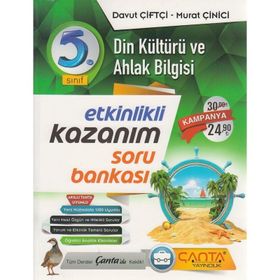 5. Sınıf Din Kültürü ve Ahlak Bilgisi 40 Branş Denemesi Davut Çiftçi-Çanta Yayınları