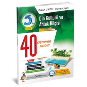 5. Sınıf Din Kültürü ve Ahlak Bilgisi 40 Branş Denemesi Davut Çiftçi-Çanta Yayınları