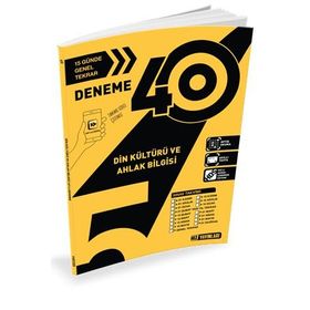 5. Sınıf Din Kültürü ve Ahlak Bilgisi 40'lı Deneme - Hız Yayınları