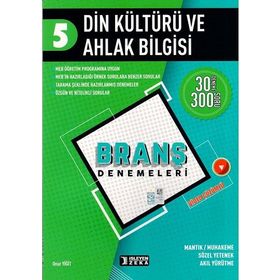 5. Sınıf Din Kültürü Ve Ahlak Bilgisi Branş Denemeleri İşleyen Zeka Yayınları