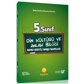 5. Sınıf Din Kültürü ve Ahlak Bilgisi Konu Özetli Soru Bankası Günay Yayınları