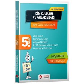 5. Sınıf Din Kültürü ve Ahlak Bilgisi Konu Özetli Soru Bankası Sonuç Yayınları