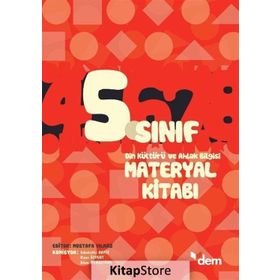 5. Sınıf Din Kültürü ve Ahlak Bilgisi Materyal Kitabı Dem Yayınları